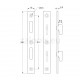 BUILD-IN BED FRAME BRACKET 140mm (SET 4 PCS)
